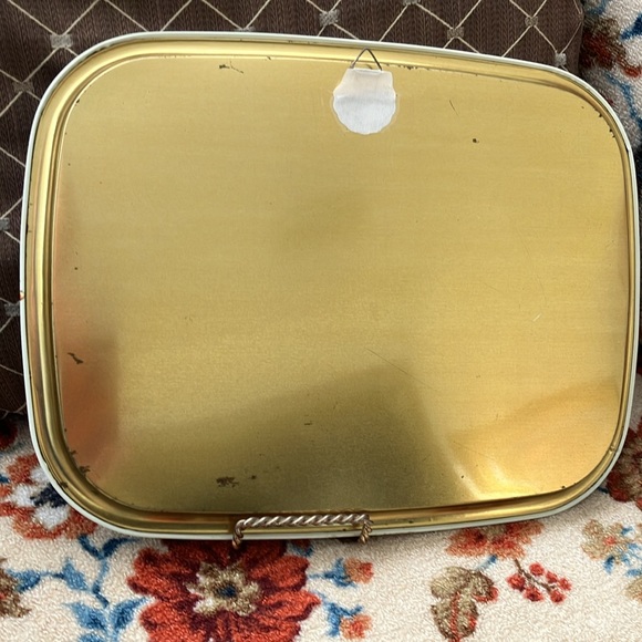 VINTAGE MASSILLY FRANCE OBERNAI SARREGUEMINES M LARRY METAL TRAY 12x9.5 - Picture 15 of 16